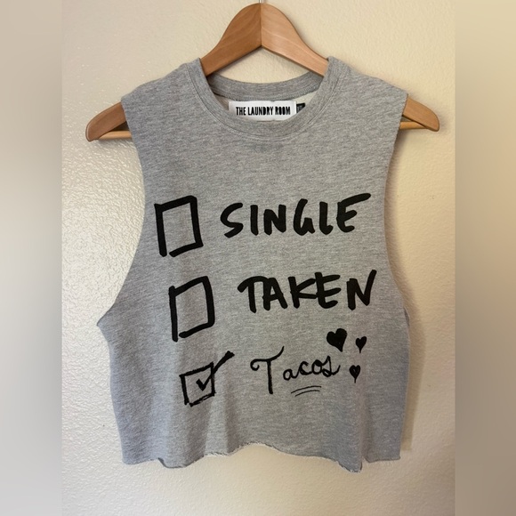 THE LAUNDRY ROOM Cropped Muscle Tank - Picture 1 of 3